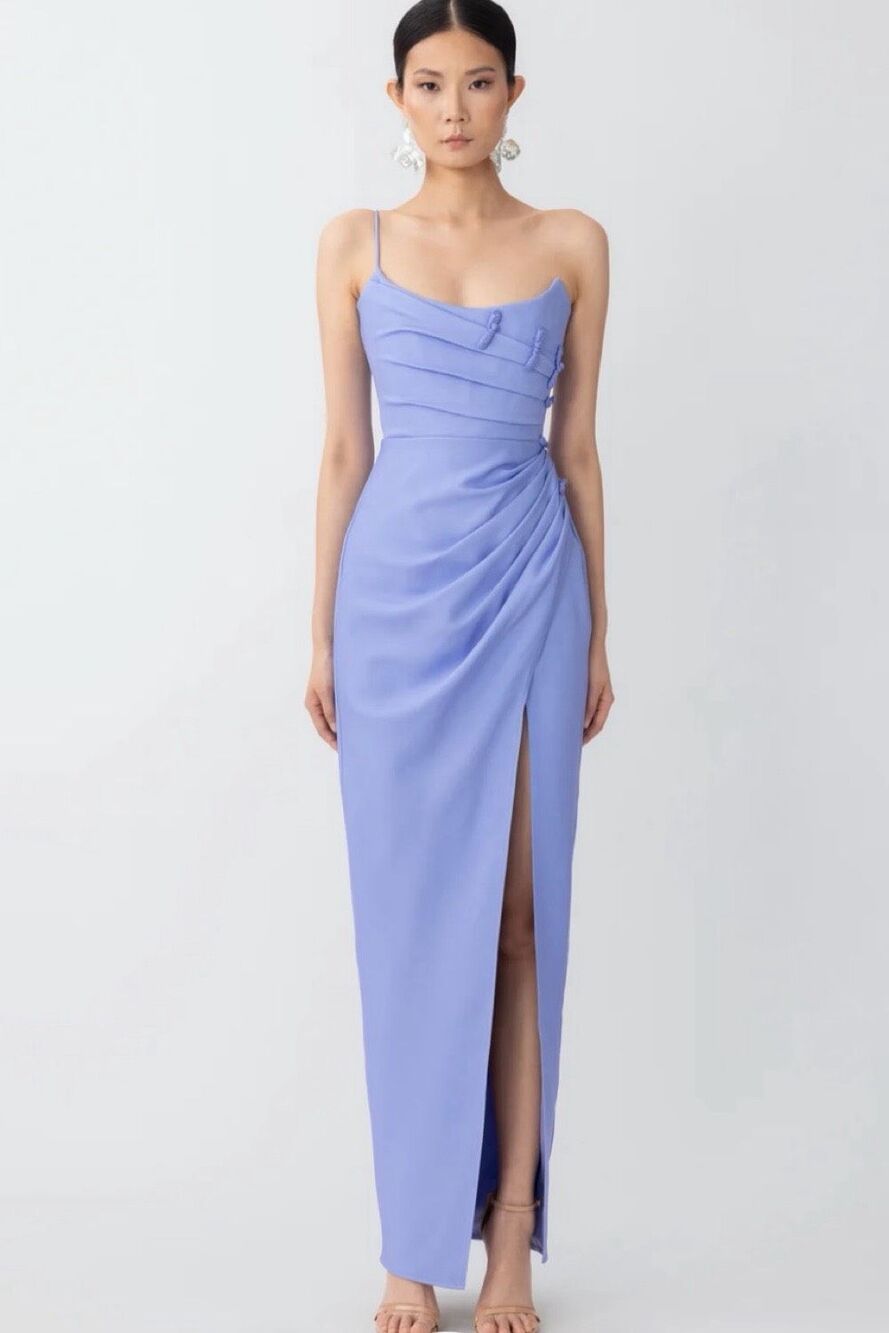 SAU LEE Bethanie Maxi Dress in Crepe SIZE US 0 $650
